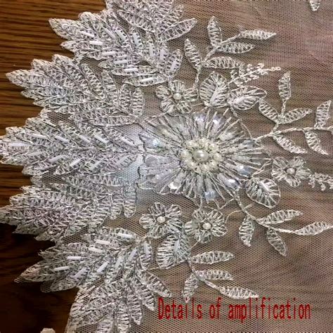 Hand Beaded Embroidery Tablecloth Lace Table Cloth Embroidery Bead ...