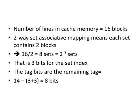 Cache Mapping Solved Example in Computer Architectures 的图像结果