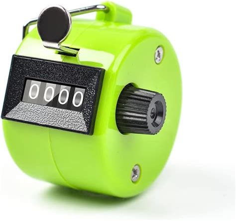 Lista 014 4 Digits Hand Held Tally Counter Numbers Clicker (Silver ...