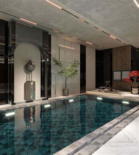 LUXURY MODERN INDOOR POOL :: Behance | Indoor pool house, Luxury pools ...