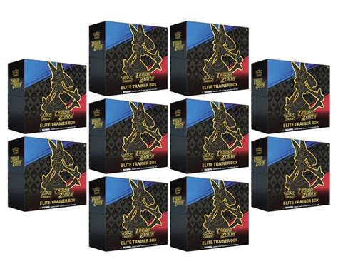 SEALED CASE 10X Pokemon CROWN ZENITH Elite Trainer Box BRAND NEW AND SEALED