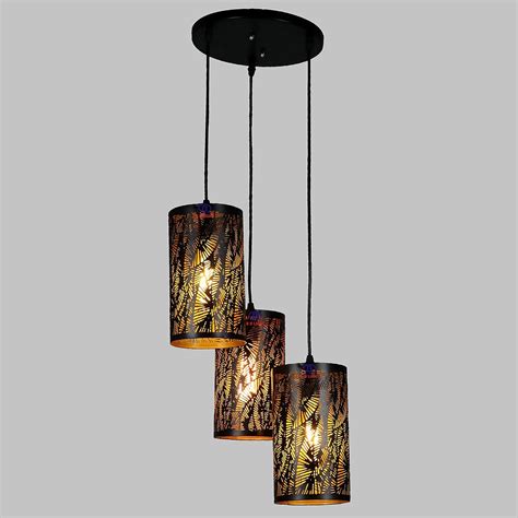 Buy BD Light Golden Antique Hanging Cluster Ceiling Pendant Light Lamp ...