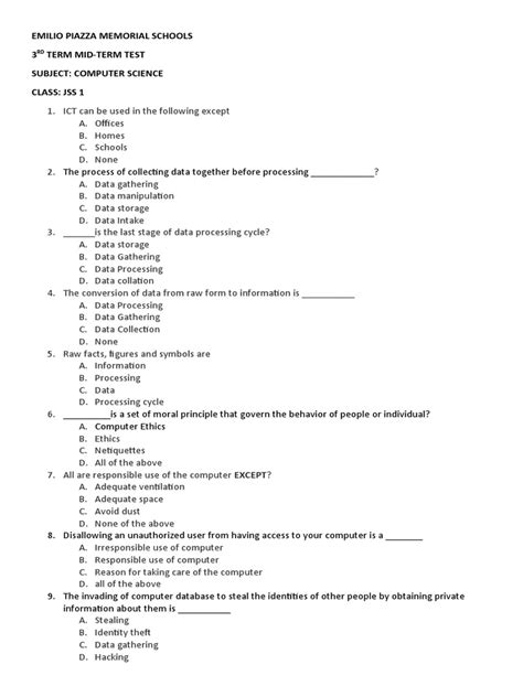 Computer Science Exam 的图像结果