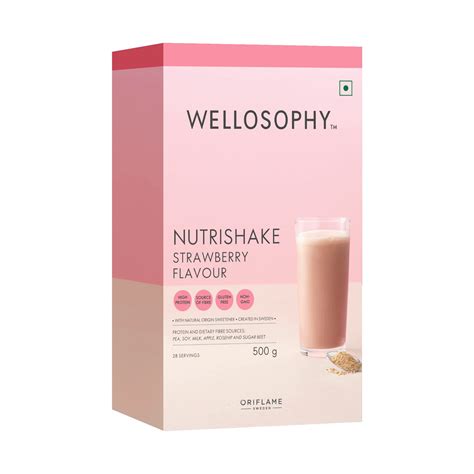 Nutrishake Natural Strawberry Flavour | Wellosophy by Oriflame