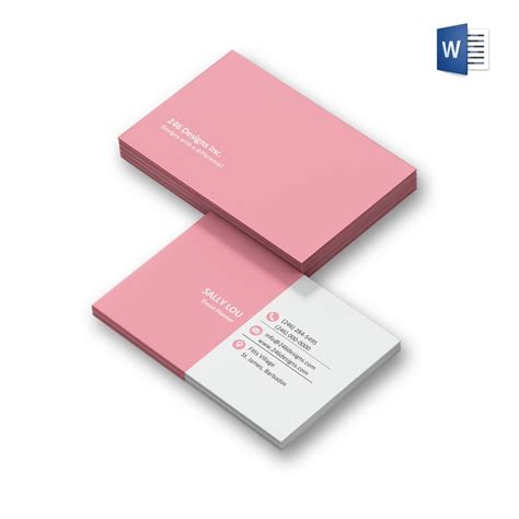 Word Doc Business Card Template 的图像结果