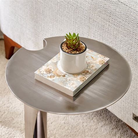Buy Edge Metal Top Accent Table - Silver from Home Centre at just INR ...