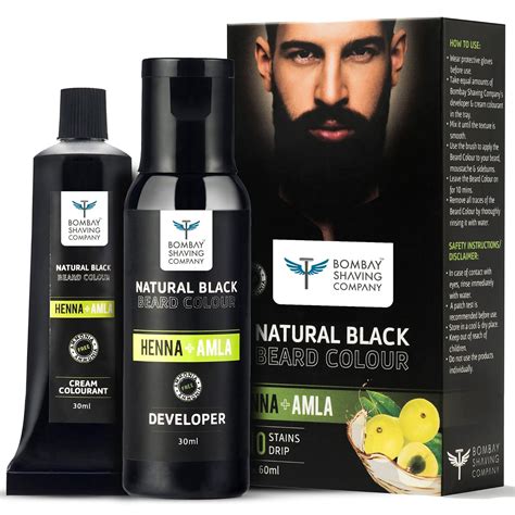 Bombay Shaving Company Beard Color For Men | Natural Black Beard Color ...
