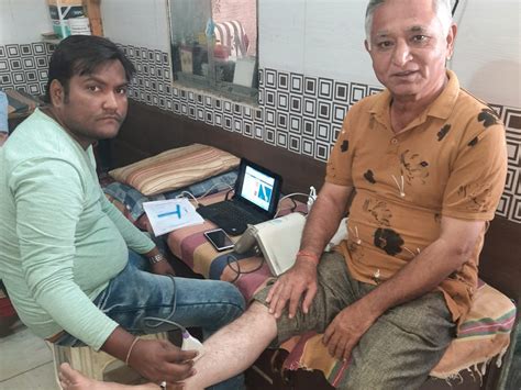 Bone density measurement camp organized by Fateh Sinhrao Library, Patan