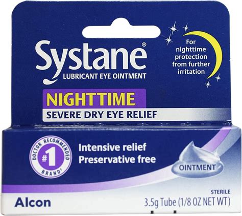 Systane - Ointment Lubrificante para Olhos Noturno 3,5g - Alívio para ...