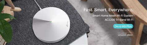 TP-Link Deco M9 Plus AC2200 Smart Home Mesh Wi-Fi System, Qualcomm Quad ...