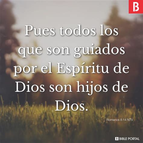 Romanos 8:14 NTV - Bible Scripture Image - Bible Portal