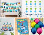 Shark Boy Theme Heritage Kit | Birthday Party Supplies India Online