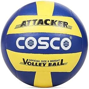 Buy Cosco Leather Attacker Volleyball, Size 4 (Multicolour) Online at ...