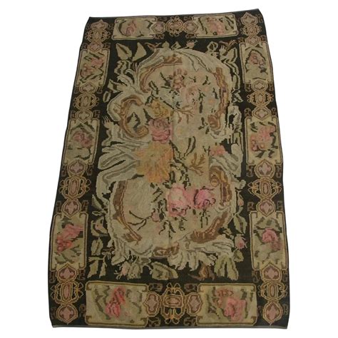 Antique Bessarabian Floral Rug 10'1'' X 6'4'' For Sale at 1stDibs