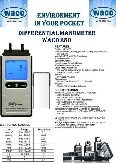 Image result for differential manometer