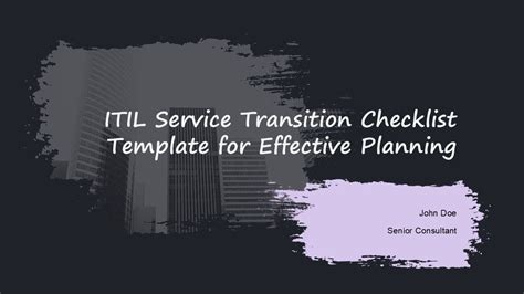 ITIL Service Transition Checklist 的图像结果