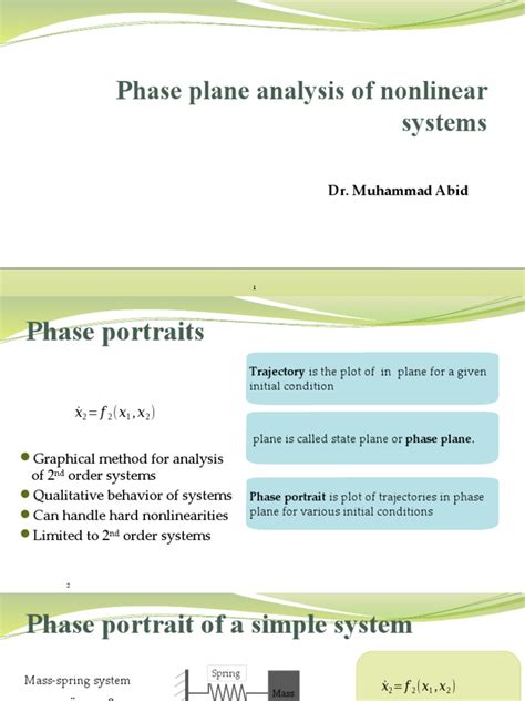 NCS21 - 02 - Phase Plane Analysis of Nonlinear Systems - 01 | Download ...