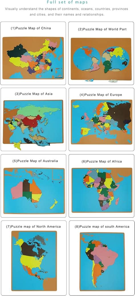 Gudong Scientific Culture World Puzzles Map with Knob 3D India | Ubuy