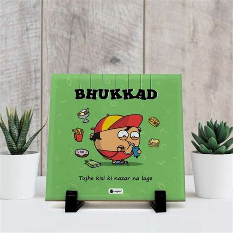 Bhukkad Table Decor Ceramic Tile – Indigifts