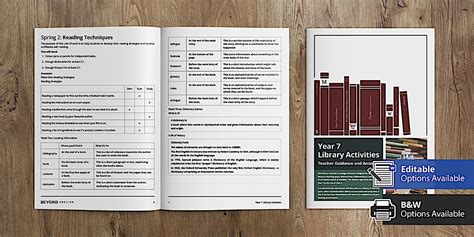 KS3 Library Activities: Year 7 Teacher Guidance and Answers
