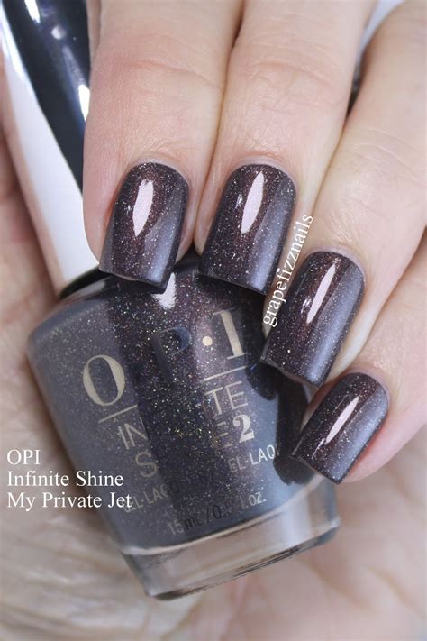 Grape Fizz Nails: OPI Infinite Shine My Private Jet