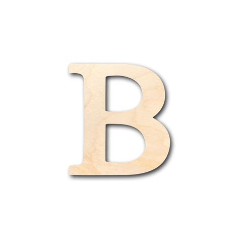 Unfinished Wood Bold Beta Shape - Craft - up to 46" DIY 14" / 3/4 ...