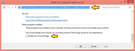 Image result for Java Access Bridge Enable How To