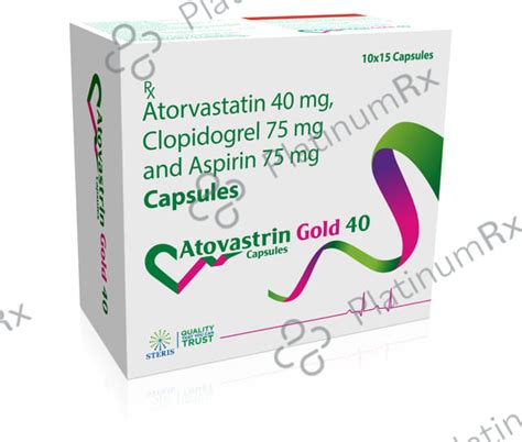 Ecosprin Gold 40/75/75mg Capsule 15s | Uses, Price & Substitutes