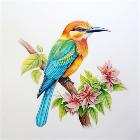 Realistic pencil drawingof tropical bird | Premium Photo Illustration - rawpixel
