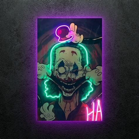 Joker HA HA! - Neon Art Mafia - Cuadros de Neon Personalizados