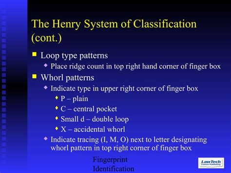 Image result for Henry Classification System