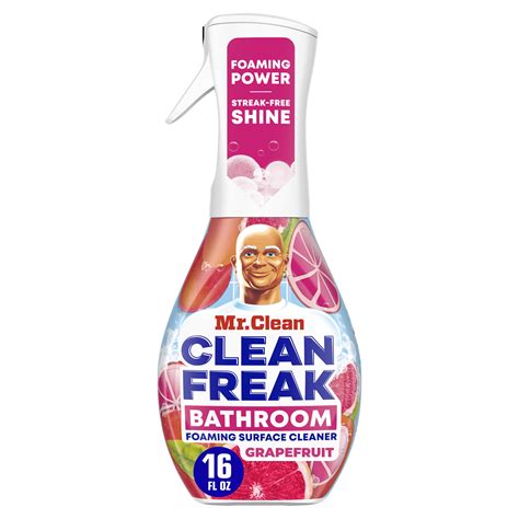 Mr Clean Clean Freak Bathroom Foaming Cleaner with Grapefruit scent, 16 ...