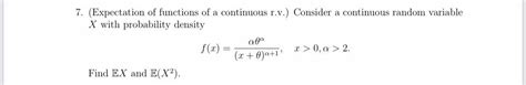 Image result for Expectation of Continuous Random Variable