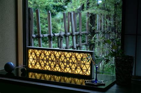 壁掛け照明（Mサイズ／調光式）｜Kumiko Wall-Mounted LED Light – M Size, Dimmable | 鹿沼組子 ...