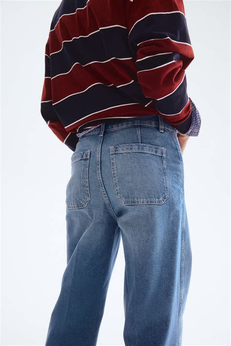 Wide High Jeans - Light denim blue - Ladies | H&M IN