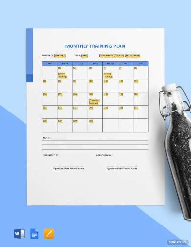Training Plan Examples 的图像结果