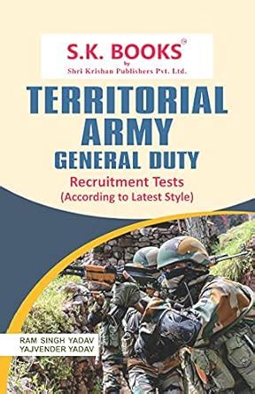 Indian Army Territorial (Army TA) Recruitment Exam Complete Guide ...