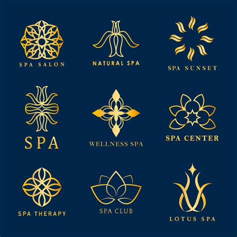 Spa Collection Vector Png Images Set Of Spa Logos Collection Logo ...