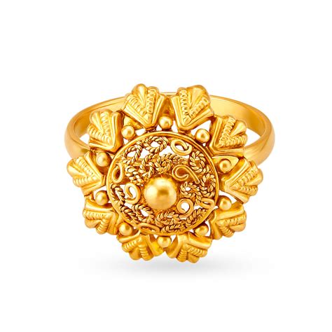 Ravishing 22 Karat Gold Traditional Finger Ring