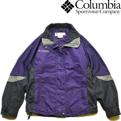 1点物 コロンビアBugabooバガブー黒紫ナイロンジャケット古着メンズレディースOKアメカジ90sストリート/アウトドアブランドアウター ...