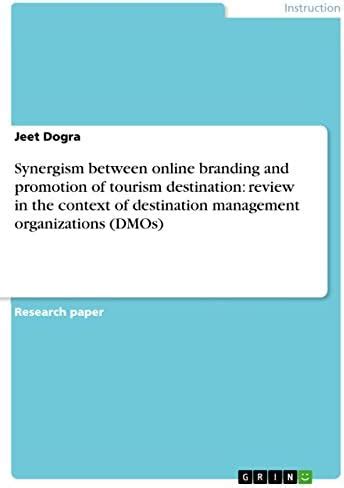 Synergism between online branding and promotion of tourism destination ...