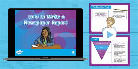 How to Write a Newspaper Report PowerPoint