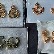 Buy Zaveri Pearls Combo of 4 Ethnic Earrings - ZPFK6029 at Amazon.in