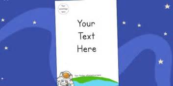 Space Editable Themed Letter Home Letter Header - writing aid