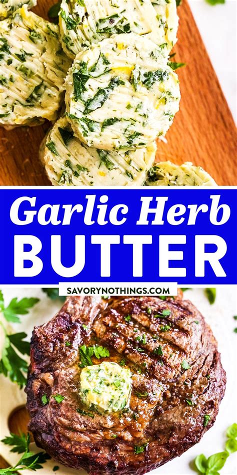 This homemade Garlic Herb Butter is easy to make and tastes delicious ...