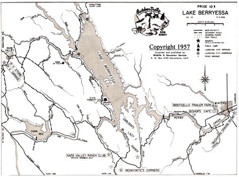 Lake Berryessa Map: Napa County's Hidden Water Gem
