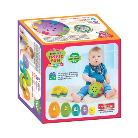 Toddler’s Triple Fun – 3-in-1 Gift Set | Educational Baby Toy Set for ...