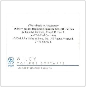 Buy Dicho y hecho / Said and Done QUIA Registration Card for e-Workbook ...