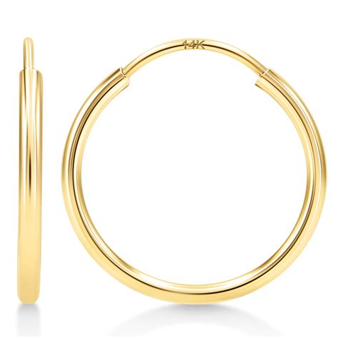 14k Gold Hoop Earrings For Women