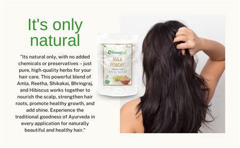 Hennahub Amla, Reetha, Shikakai, Bhringraj and Hibiscus Powder for Hair ...